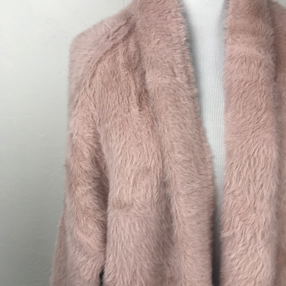 NEW POL Blush Long Mohair Cardigan - Picture 2 of 4